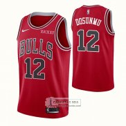 Camiseta Chicago Bulls Ayo Dosunmu NO 12 Icon 2021-22 Rojo